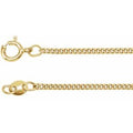 14K Yellow Gold 1.6 mm Curb 24" Chain