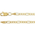 14K Yellow Gold-Filled 2.5 mm Figaro 24" Chain