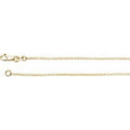 14K Yellow Gold 1.1 mm Rolo 24" Chain