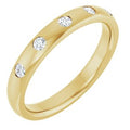 14K Yellow Gold .08 CTW Lab-Grown Diamond Anniversary Band Size  6.5
