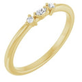 14K Yellow Gold .06 CTW Lab-Grown Diamond Stackable Ring