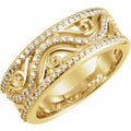 14K Yellow Gold 1/2 CTW Natural Diamond Anniversary Band