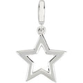 14K White Gold Star Charm/Pendant