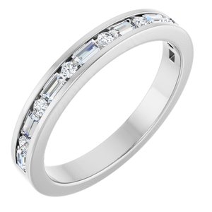 14K White Gold 1/3 CTW Lab-Grown  Diamond Anniversary Band