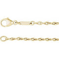 14K Yellow Gold 2 mm Figure 8 24" Chain