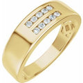 14K Yellow Gold 1/6 CTW Lab-Grown Diamond Band