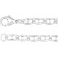 Sterling Silver 3.8 mm Anchor 24" Chain