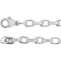 Sterling Silver 4.08 mm Rolo 24" Chain