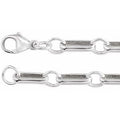 Sterling Silver 6 mm Paperclip-Style 24" Chain