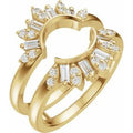 14K Yellow Gold 3/8 CTW Lab-Grown Diamond Ring Guard