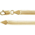 14K Yellow Gold-Filled 4.8 mm Oval Snake 20" Chain