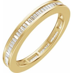 14K Yellow Gold 1/2 CTW Natural Diamond Eternity Band