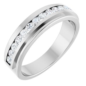 14K White Gold 5/8 CTW Lab-Grown Diamond Band