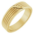 14K Yellow Gold 6 mm Coiled Band Size 10