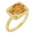 14K Yellow Gold Natural Citrine Ring