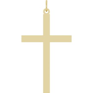 14K Yellow Gold Cross Pendant