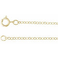 14K Yellow Gold-Filled 1.5 mm Flat 24" Cable Chain
