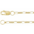 14K Yellow Gold-Filled 1.5 mm Figaro 24" Chain