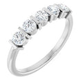 14K White Gold 1/2 CTW Natural Diamond Anniversary Band