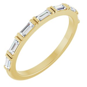 14K Yellow Gold 1/3 CTW Lab-Grown Diamond Anniversary Band