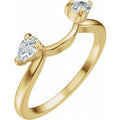 14K Yellow Gold 1/3 CTW Lab-Grown Diamond Wrap-Style Enhancer