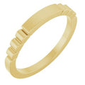 10K Yellow Gold Engravable Fluted Ring