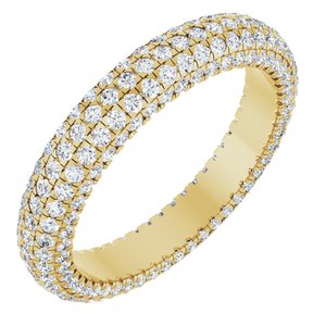 14K Yellow Gold 1 3/8 CTW Lab-Grown Diamond Eternity Band