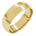 14K Yellow Gold 5 mm Lightweight Comfort-Fit Knife Band Size 9.5