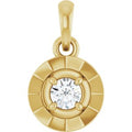 14K Yellow Gold 1/10 CTW Lab-Grown Diamond Charm/Pendant