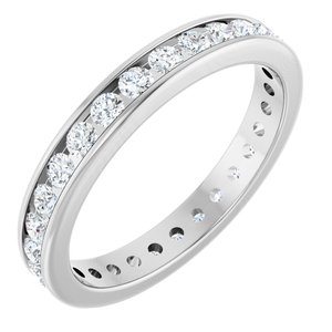 14K White Gold 3/4 CTW Lab-Grown Diamond Eternity Band