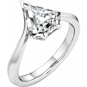 14K White Gold 2 CTW Lab-Grown Diamond Engagement Ring