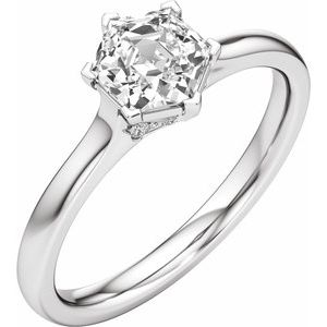 14K White Gold 1 1/4 CTW Lab-Grown Diamond Engagement Ring