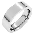 Platinum 6 mm Comfort Fit Heavyweight Flat Band