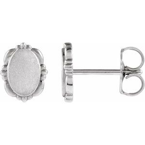 Sterling Silver Vintage-Inspired Earrings