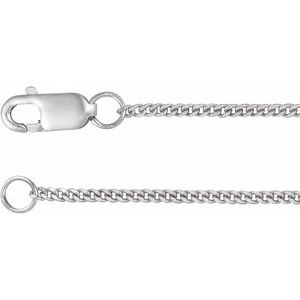 Sterling Silver 1.15 mm Diamond-Cut Curb 24" Chain