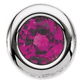 14K White Gold 4 mm Imitation Ruby Pendant