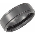 Ceramic Couture® 8 mm Stepped-Edge Comfort-Fit Band Size 11.5