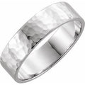 Sterling Silver 6 mm Flat Band Size 12