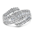 14K White Gold Diamond Cocktail Ring Band (1 3/4 Cttw, H-I Color, SI2-I1 Clarity)