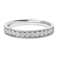 14K Gold 1/2 Cttw Round Diamond Milgrain Wedding Band