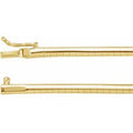 14K Yellow Gold 3 mm Omega 18" Chain