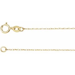 14K Yellow Gold .75 mm Rope 24" Chain