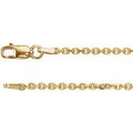 14K Yellow Gold 1.75 mm Diamond-Cut Cable 24" Chain