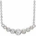 Platinum 1/5 CTW Natural Diamond 16-18" Necklace