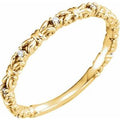 14K Yellow Gold .04 CTW Natural Diamond Stackable Ring