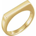 14K Yellow Gold 3 mm Engravable Stackable Ring