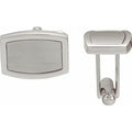 Stainless Steel Engravable Rectangle Cuff Links