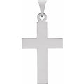 Sterling Silver Engravable Cross Pendant