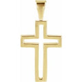 18K Yellow Gold Cross Pendant