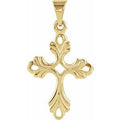 14K Yellow Gold Cross Pendant